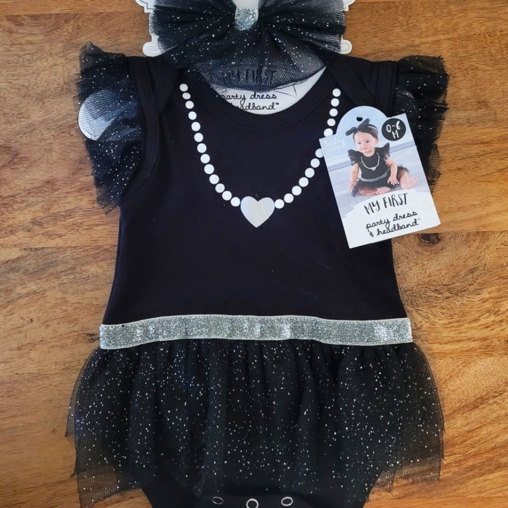 My first party dress onesie and headband